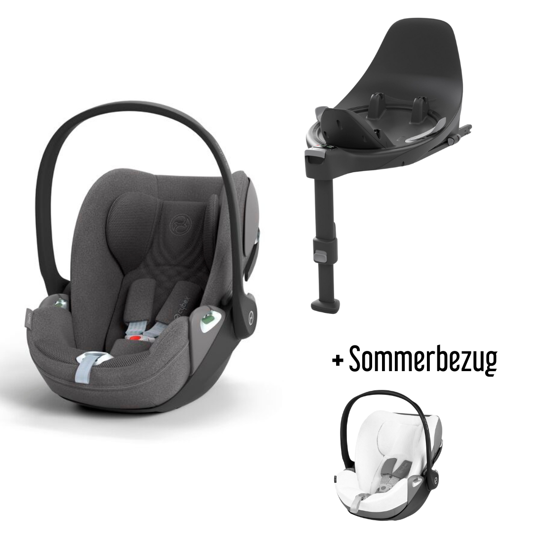 CYBEX Cloud T i-Size Plus dark grey Babyschale inkl. Base T + Sommerbezug  – CYBEX Cloud T i-Size Plus dark grey Babyschale inkl. Base T + Sommerbezug bei babybrands.de kaufen ✓ sicher, einfach & bequem online bestellen ✓